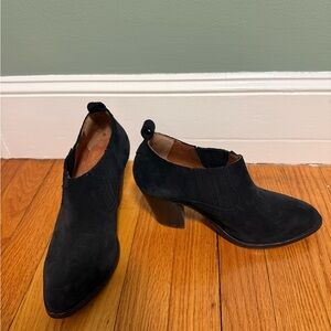 Frye Ilana Black Suede Ankle Booties